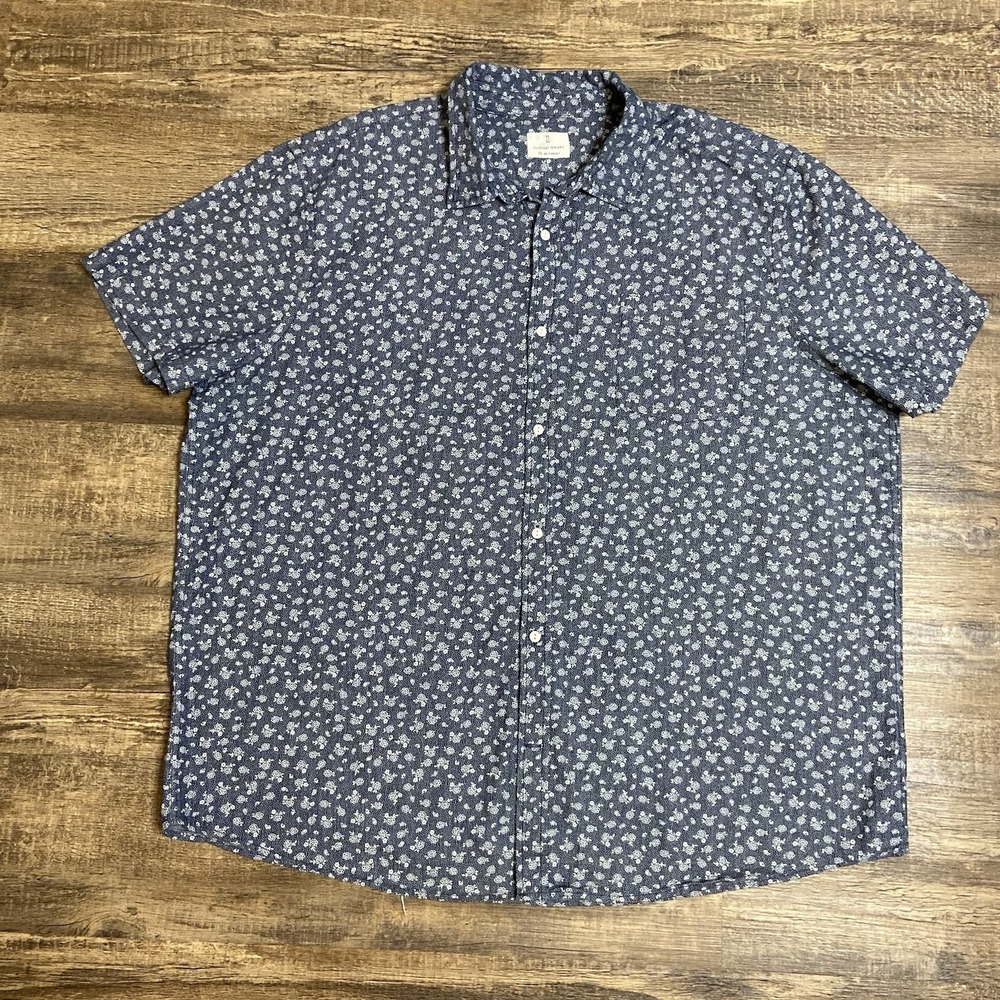Mutual Weave Men's 2XL Shirt Fisherman Dadcore Coastal Floral Resort Casual